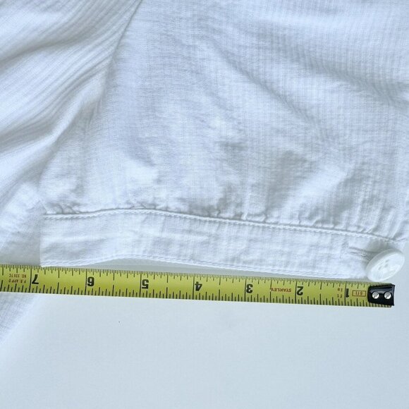 DNKY JEANS White Jacket Short Sleeves 100% Cotton size large - Picture 11 of 13